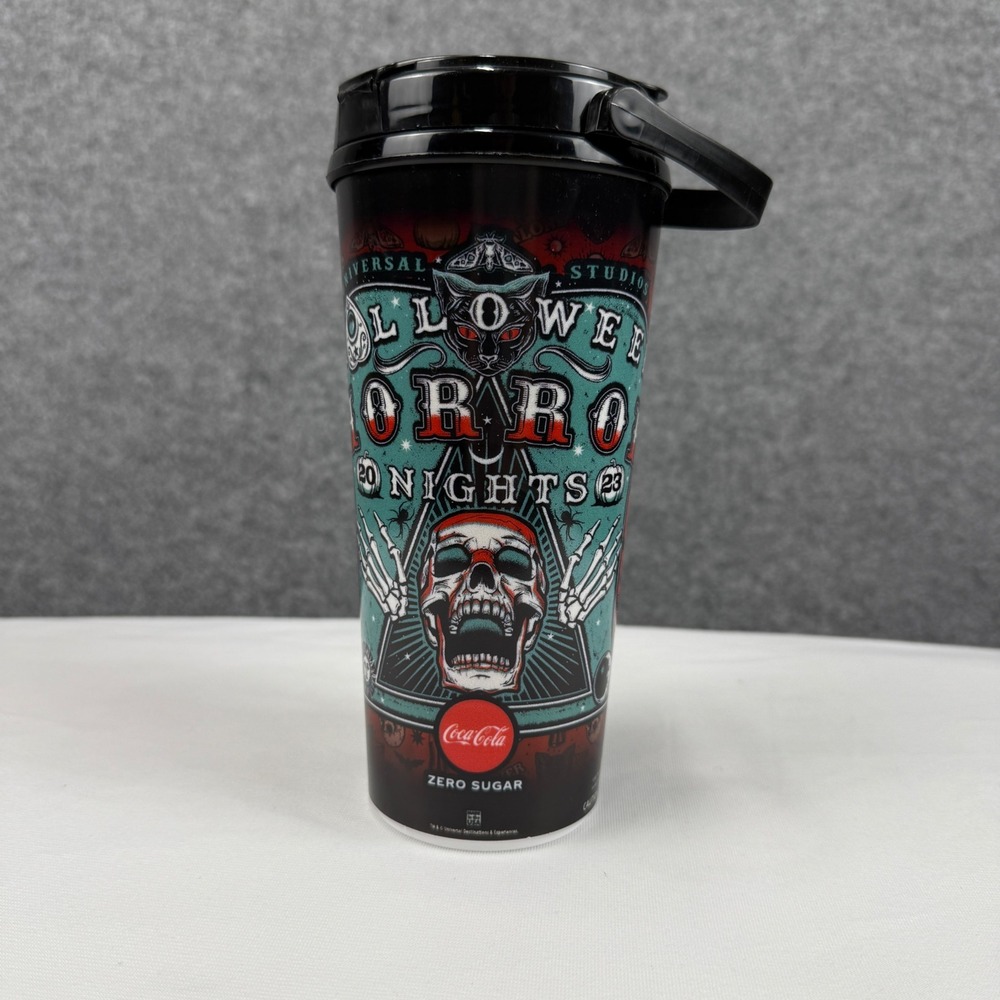 Universal Studios Halloween Horror Nights 2023 Tumbler Cup Coca-Cola Black 8in